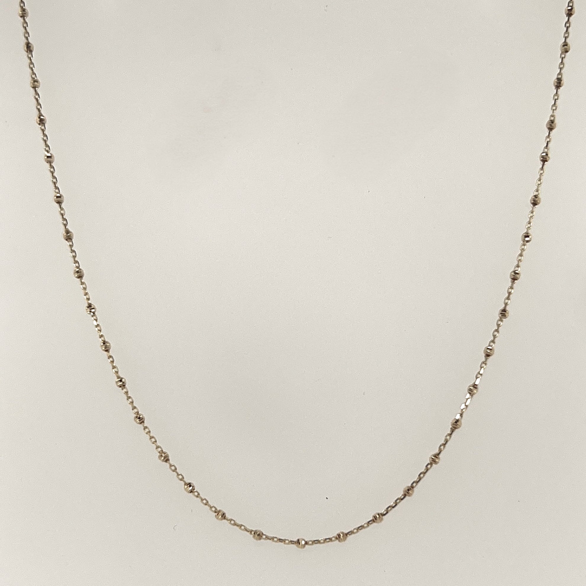 Diamond Cut Beaded Chain