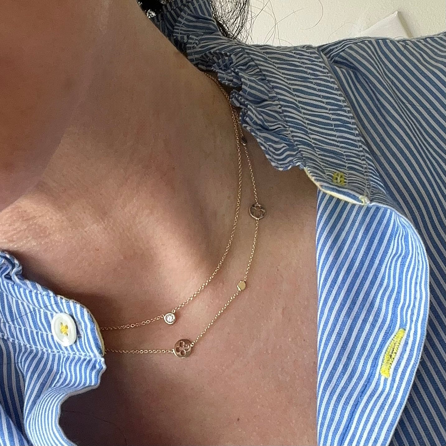 Clover Station Necklace