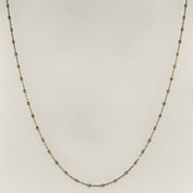 Tri-Gold Diamond Cut Beaded Chain