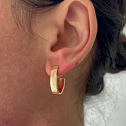 J-Hoop Earrings