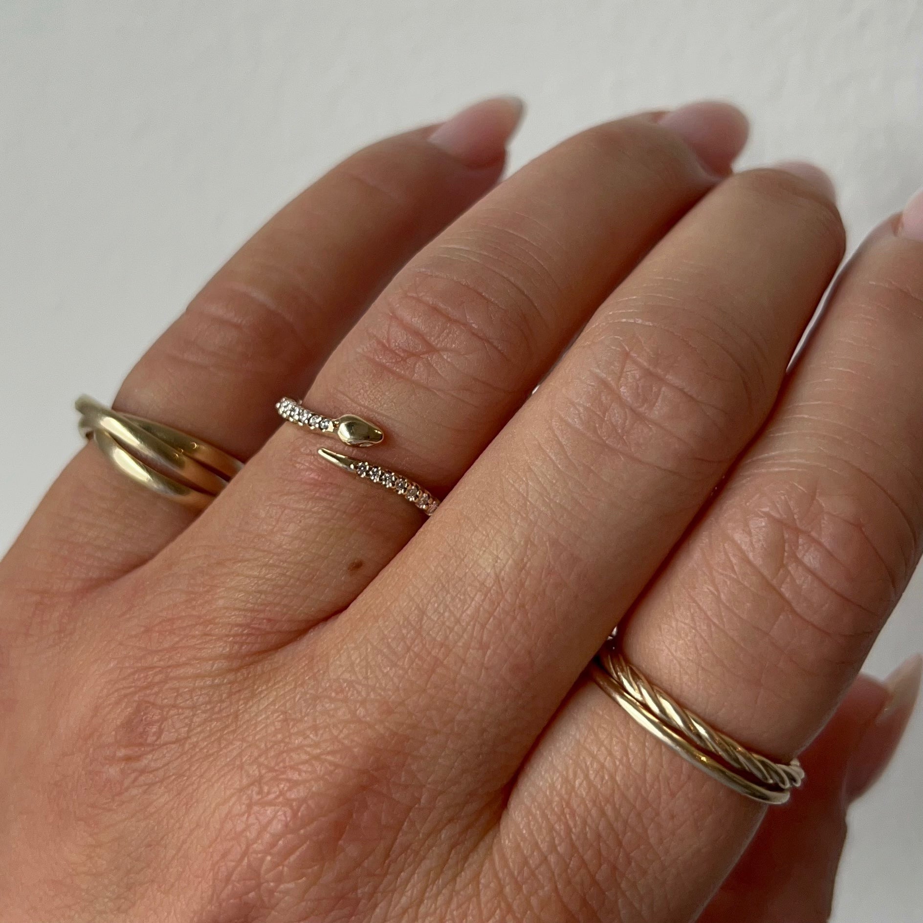 Diamond Serpent Ring
