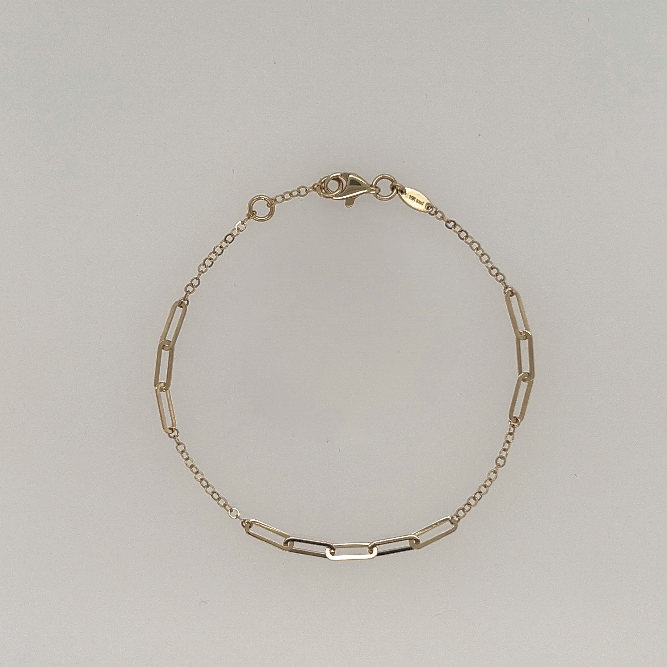 Paperclip Link Chain Bracelet