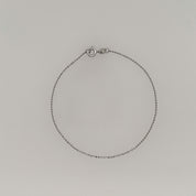 Petite Diamond Cut Bead Chain Bracelet
