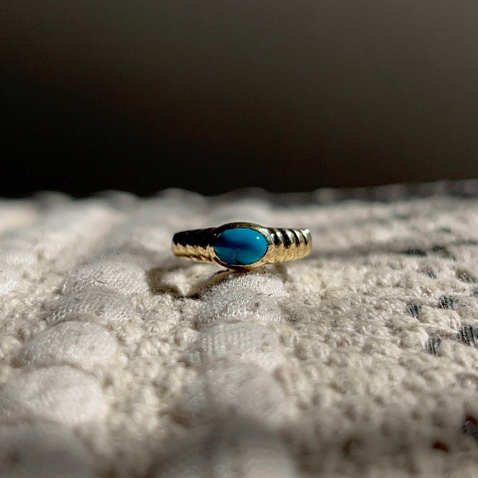 Gemstone Ripple Ring