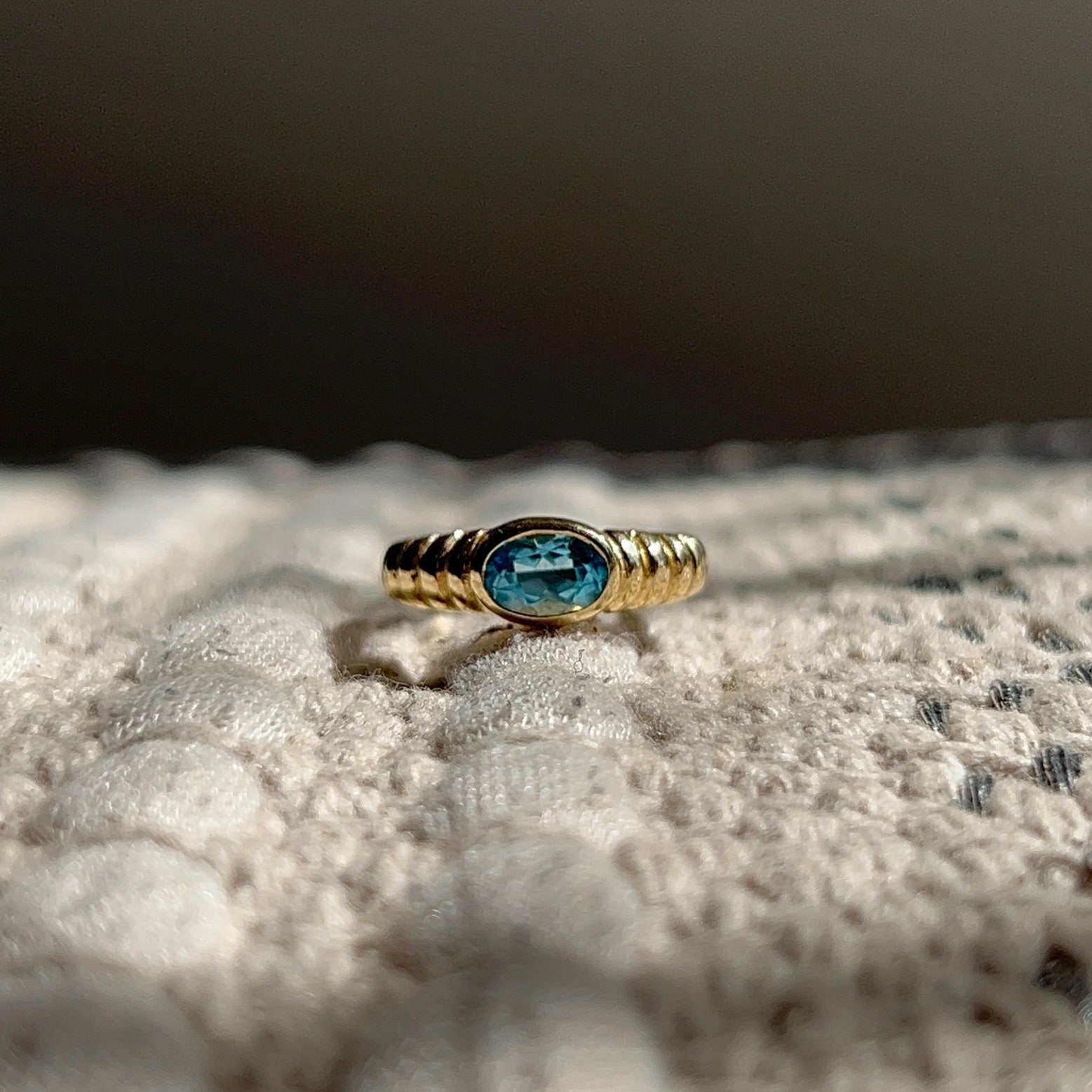 Gemstone Ripple Ring