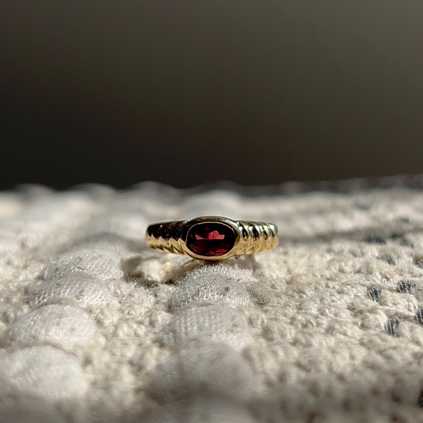 Gemstone Ripple Ring
