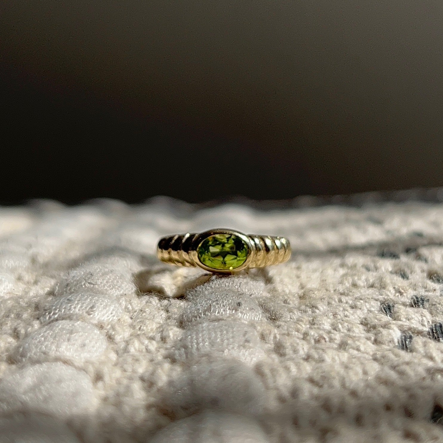 Gemstone Ripple Ring