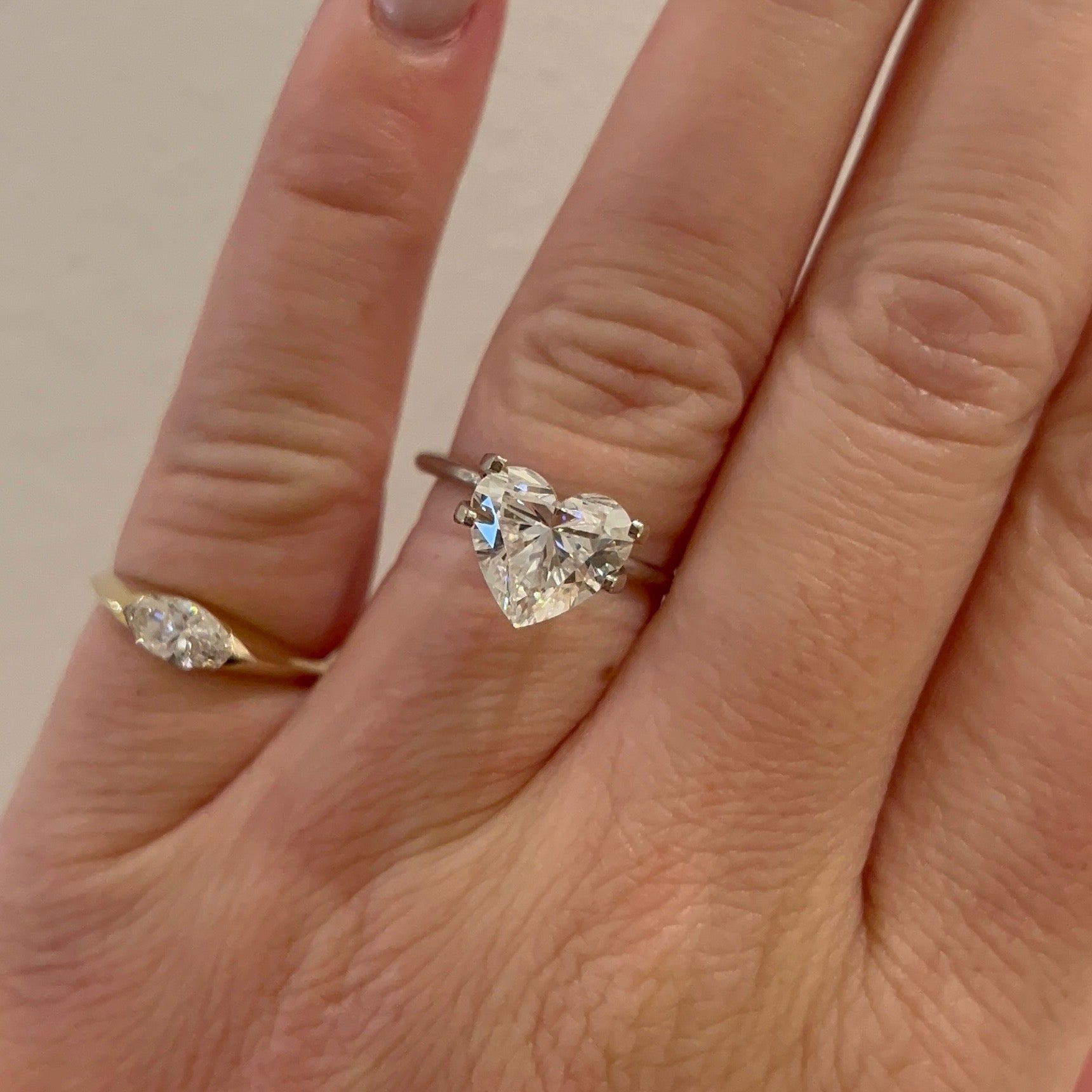 Lab Heart 3.01ct F VS1