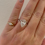 Lab Pear 3.09ct F VS1