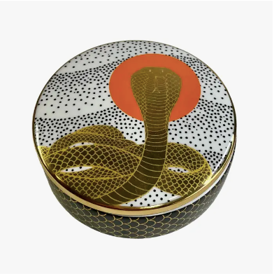 Cobra Rising Ceramic Trinket Box