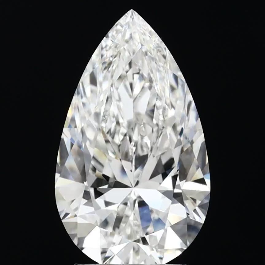 Lab Pear 3.09ct F VS1